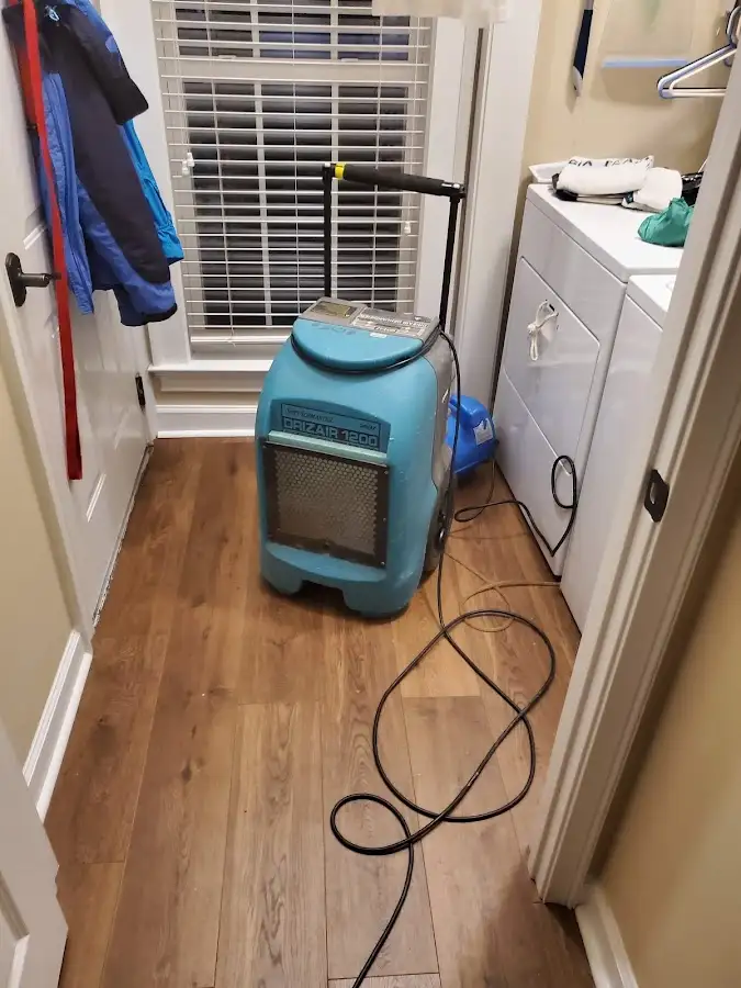 Commercial dehumidifier deployed for Flood Damage Cleanup in Schuyler